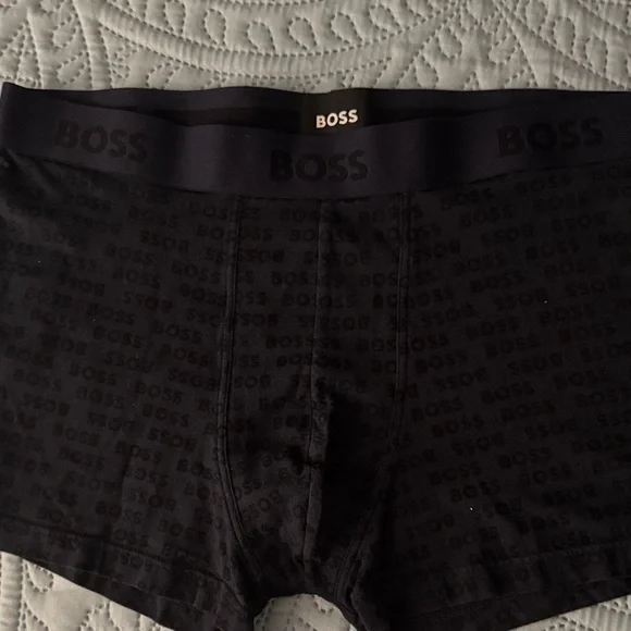 Boss Men's Boxer Briefs - dark blue, red, and brown - Picture 3 of 9